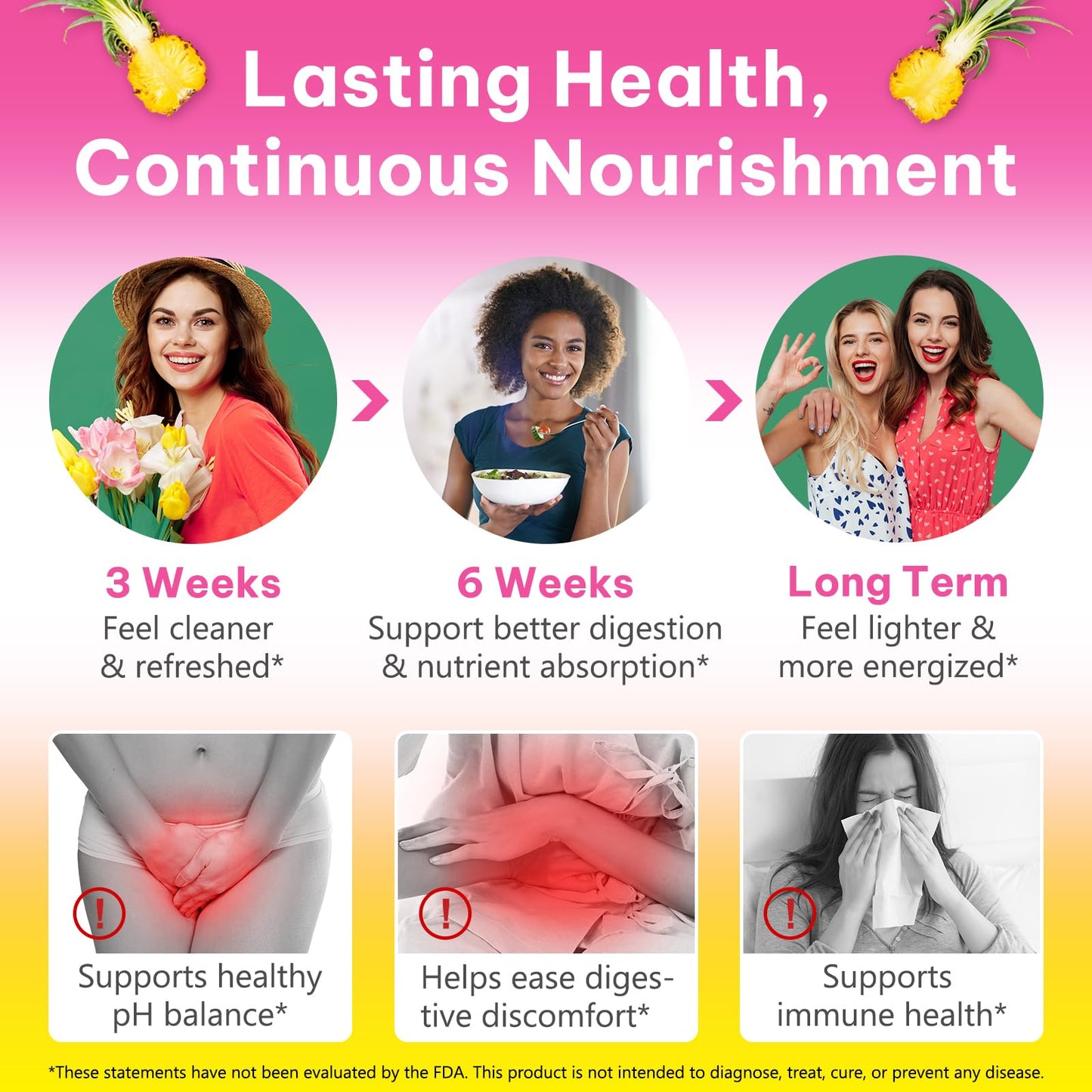 Beyxdu Probiotics for Women Gummies with Slippery Elm – Feminine Balance, Vaginal Probiotics & Prebiotics