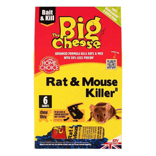 Big Cheese Rat&Mouse Kill Bait Pck 6x25g