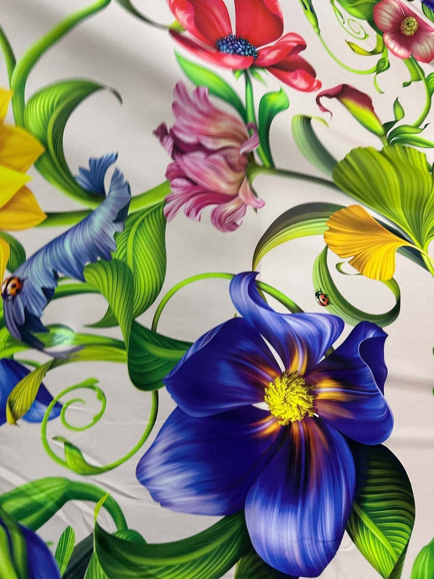 Tropical Floral Fabric by Metre