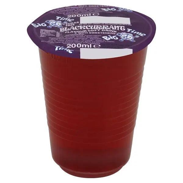 Big Time Blackcurrant Flavour Soft Drink with Sweeteners 200ml (Case of 24)