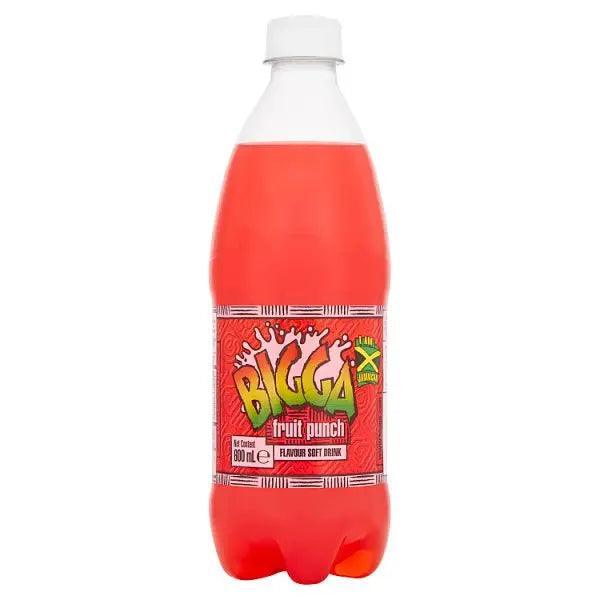 Bigga Fruit Punch Flavour Soft Drink 600ml (Case of 12)