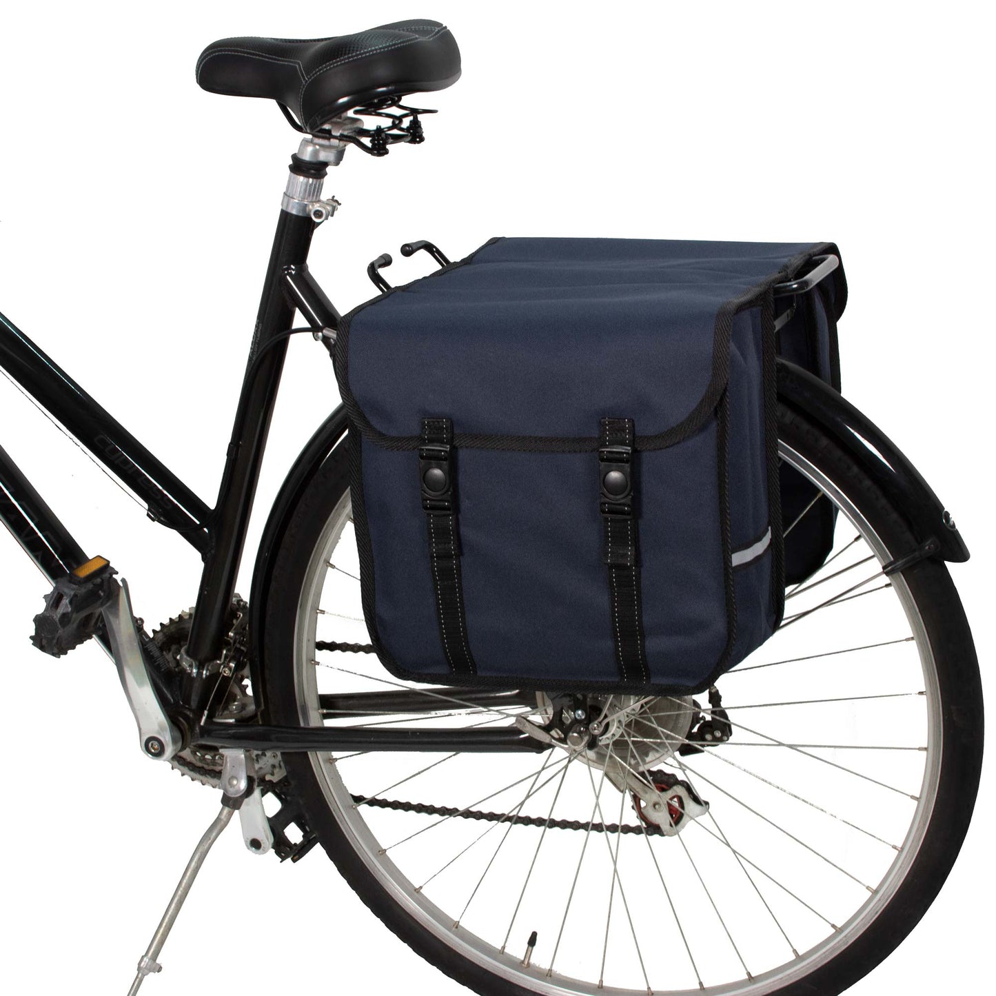 BikyBag Classic - Bicycle Double Pannier Bag (Navy Blue)