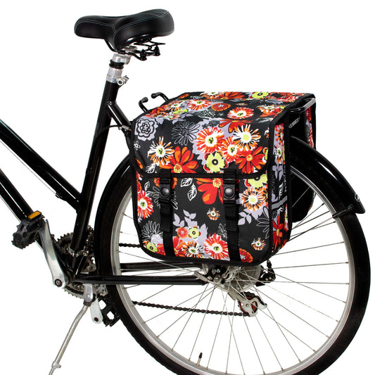 BikyBag Classic CE - Bicycle Double Panniers (Red Meadow)