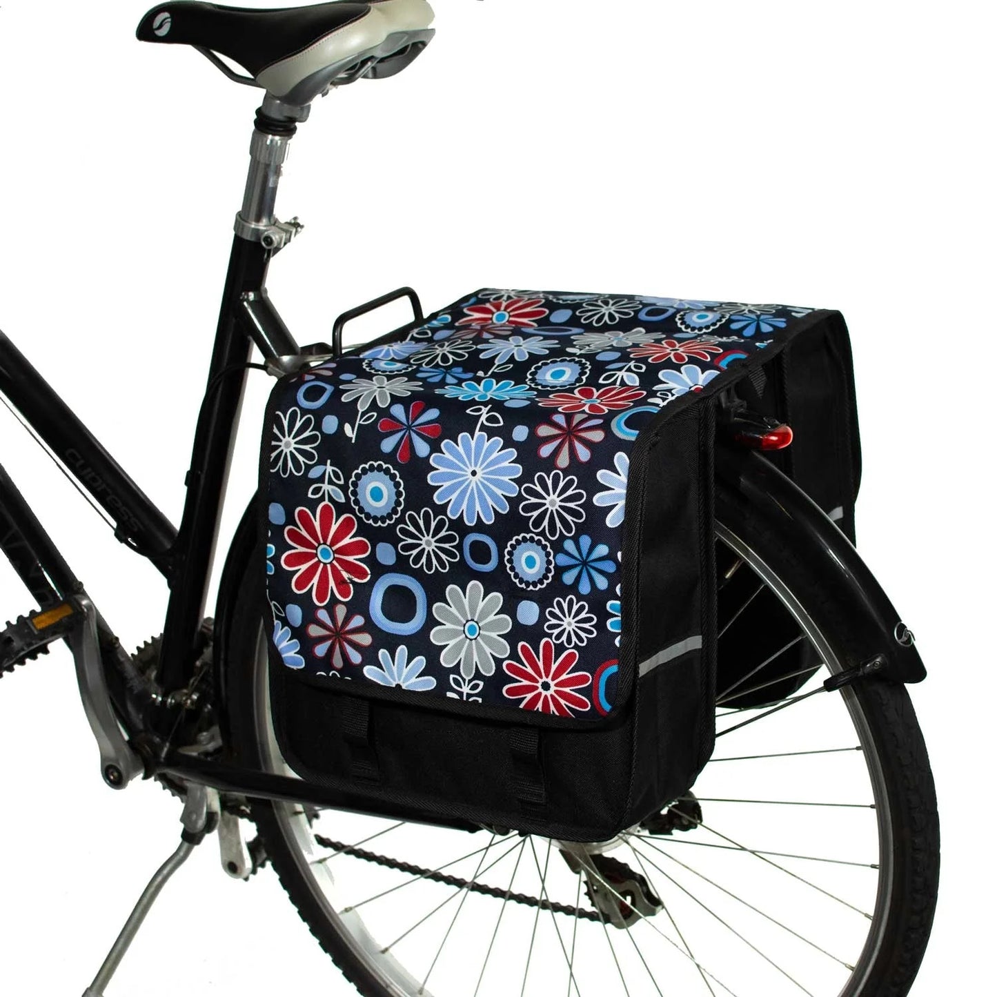 BikyBag Classic CL - Bicycle Double Pannier Bag (Daisy)