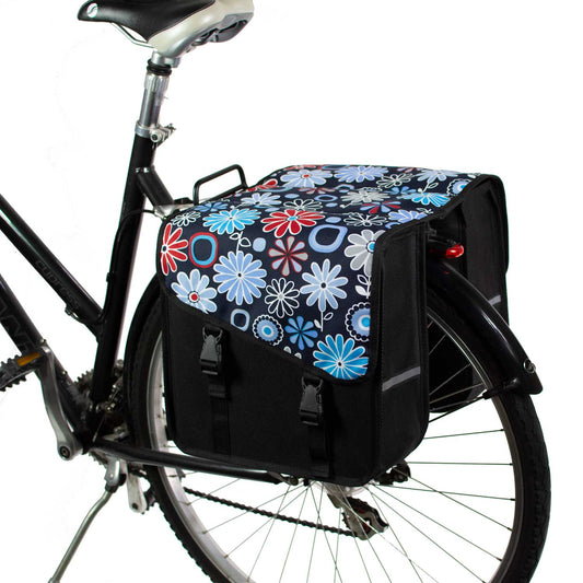 BikyBag Classic CS - Bicycle Double Panniers (Daisy)