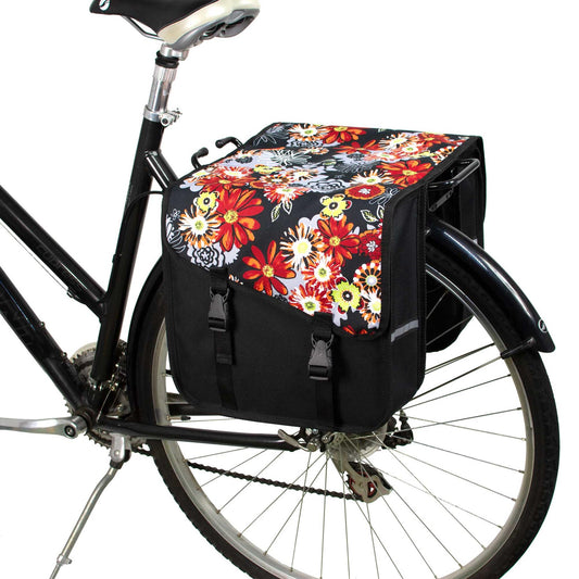 BikyBag Classic CS - Bicycle Double Panniers (Red Meadow)