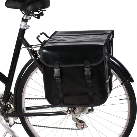 BikyBag Classic CW - Waterproof Bicycle Double Panniers (Black)