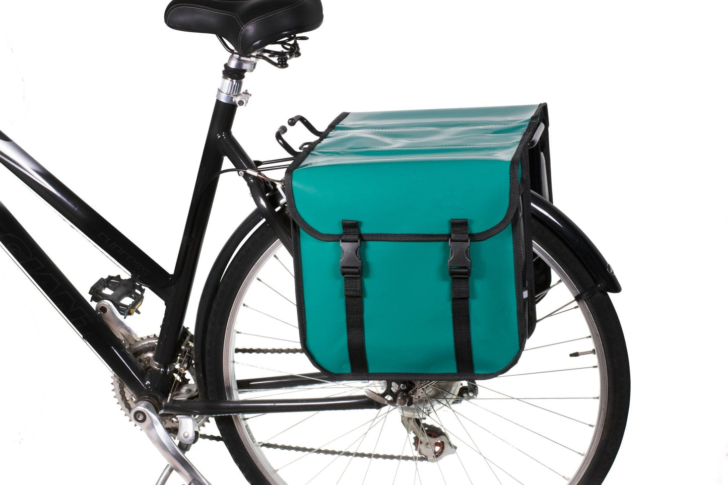 BikyBag Classic CW - Waterproof Bicycle Double Panniers (Forest Green)
