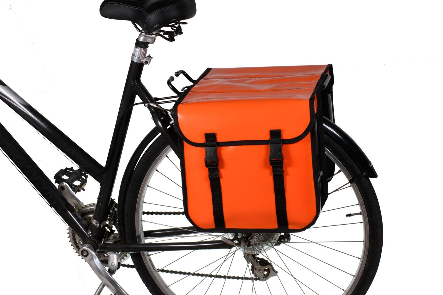BikyBag Classic CW - Waterproof Bicycle Double Panniers (Orange)