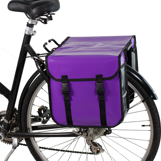 BikyBag Classic CW - Waterproof Bicycle Double Panniers (Purple)