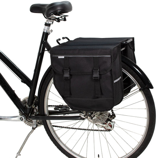 BikyBag Model M  - Bicycle Double Panniers (Black)