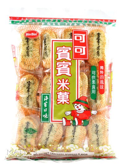 BIN BIN Rice Crackers Seaweed 150g