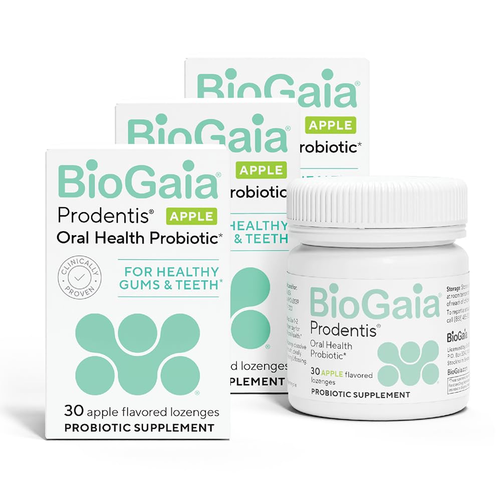 BioGaia Prodentis 3-Pack Bundle | Apple-Flavored Oral Probiotics