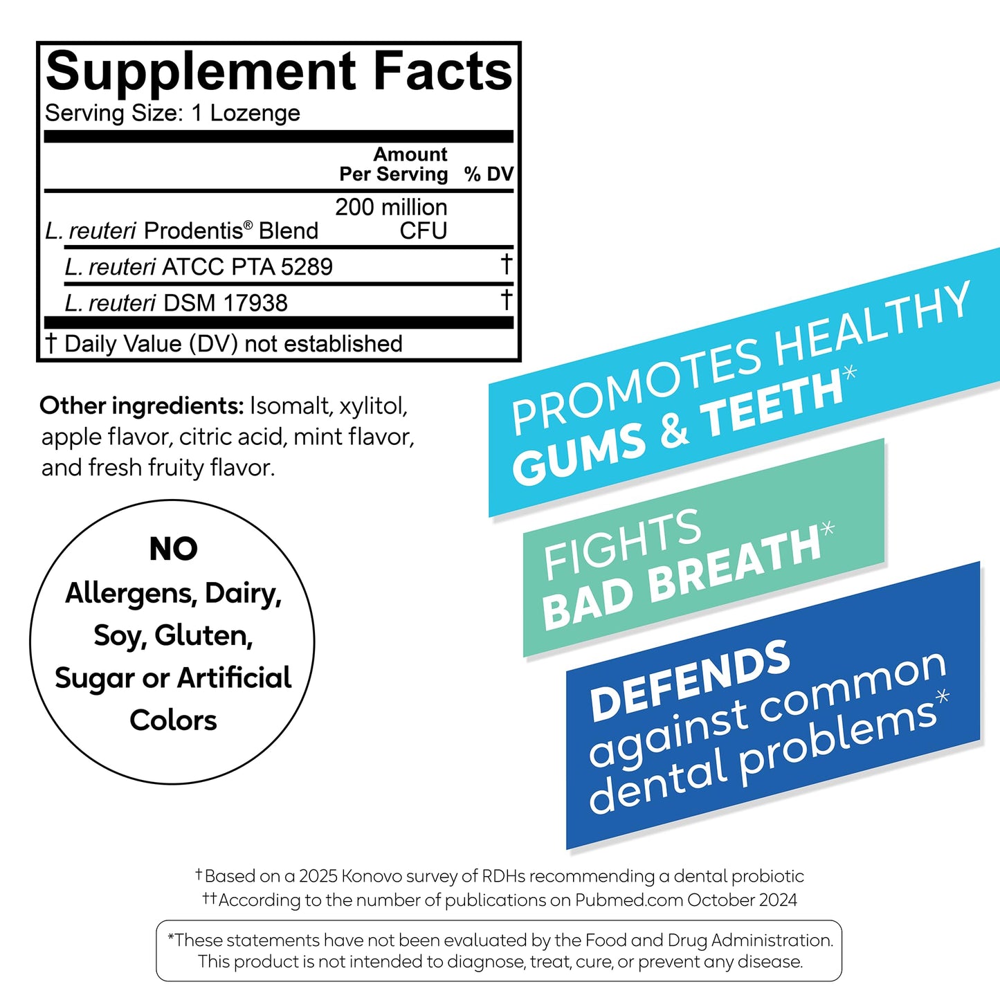BioGaia Prodentis 3-Pack Bundle | Apple-Flavored Oral Probiotics