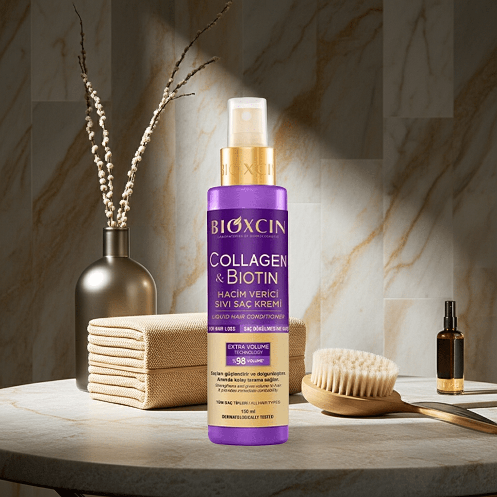 Bioxcin Collagen & Biotin Volumising Liquid Conditioner | Leave-In Hair Treatment