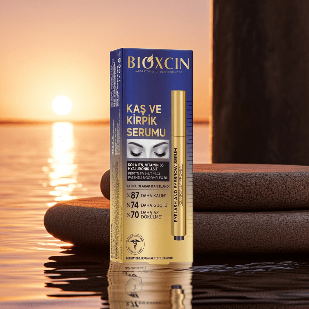 Bioxcin Eyelash & Eyebrow Growth Serum | Collagen, Vitamin B5 & Hyaluronic Acid