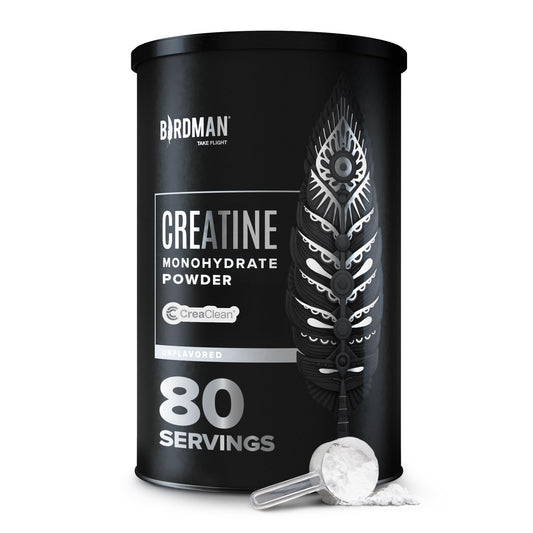 BIRDMAN Micronized Creatine Monohydrate Powder – 80 Servings (5g) | Vegan, Gluten Free, Sugar Free | 0.8 lb
