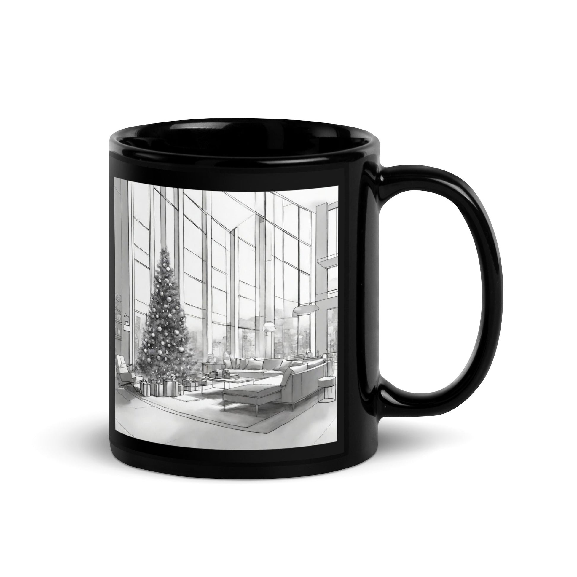 Black Glossy Mug