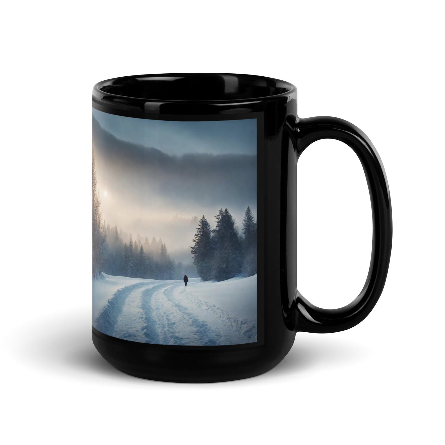 Black Glossy Mug