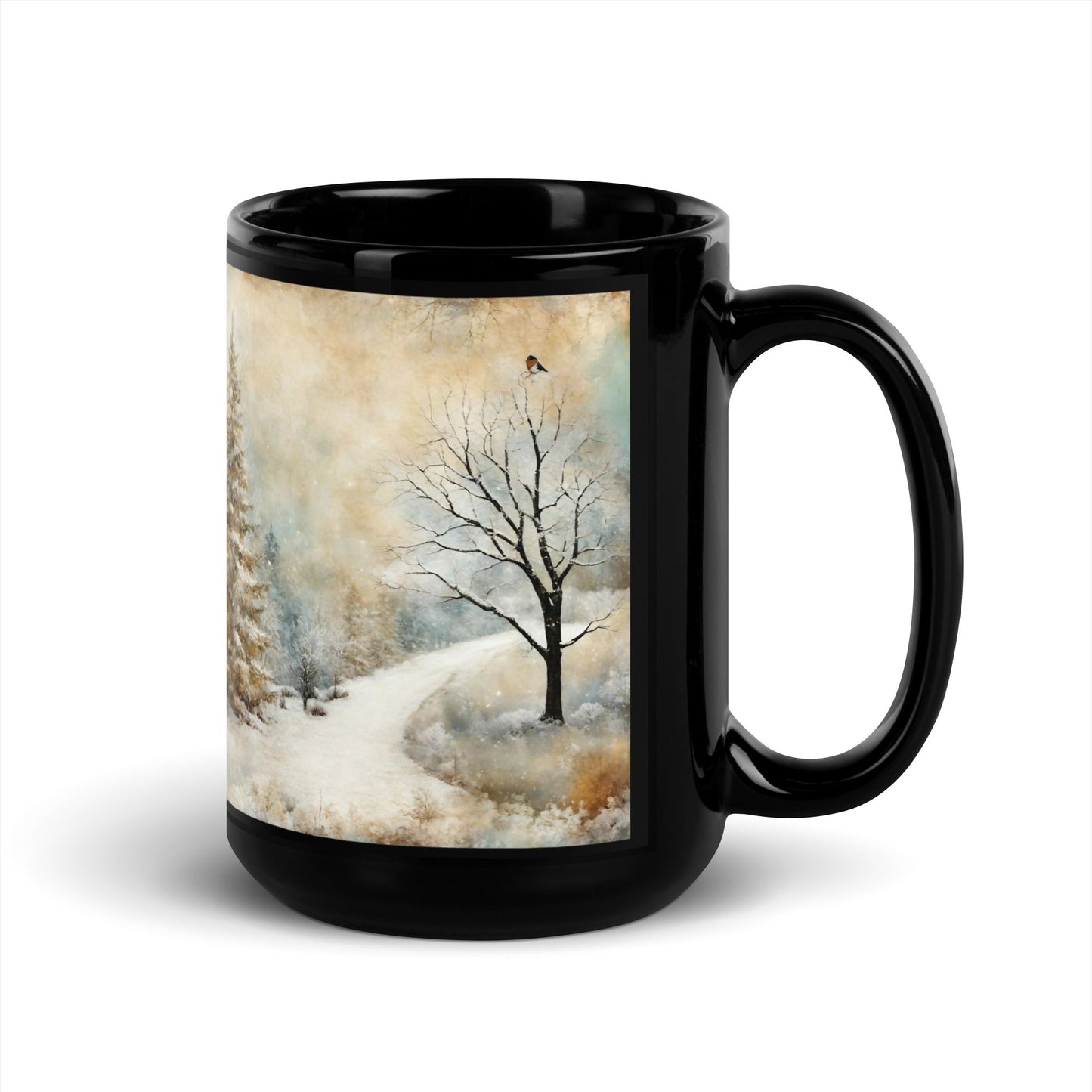 Black Glossy Mug