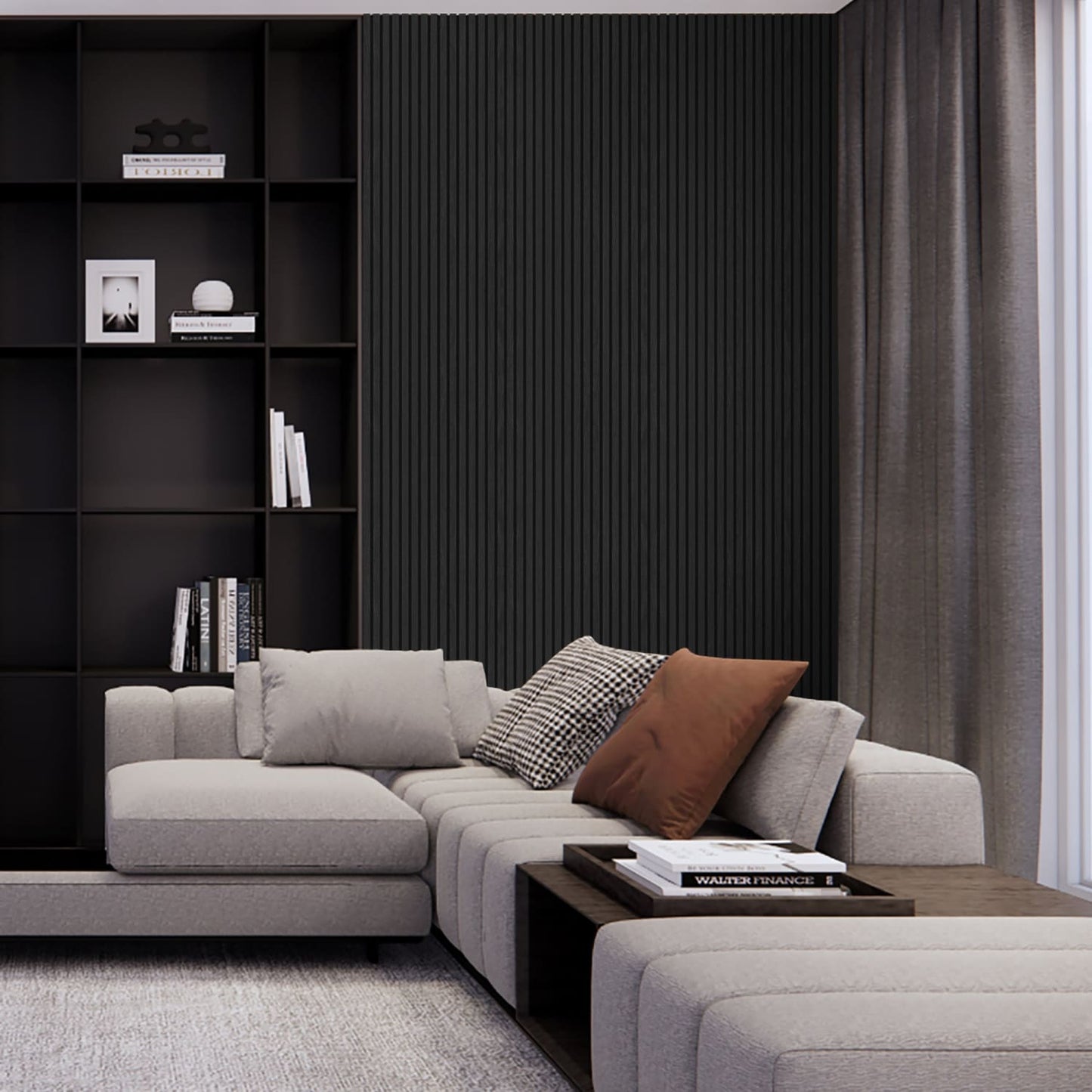 Black Oak Acoustic Wall Panels