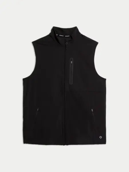Black Woven Gilet