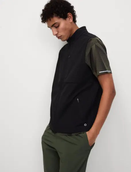Black Woven Gilet