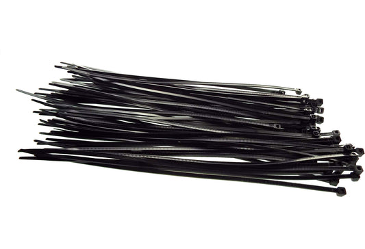 100 Cable Ties (4.8mm x 450mm) Black DIY Workshop Accessory Home and Garden Use