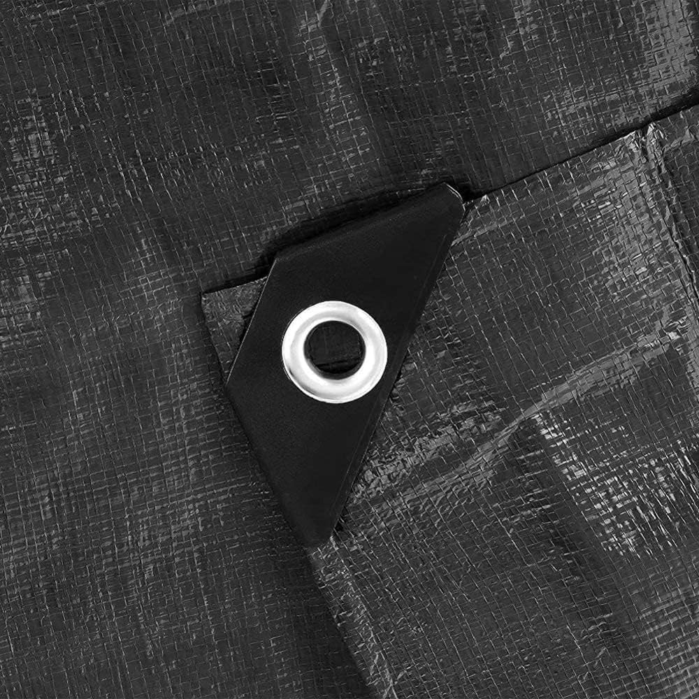 Black/Silver L-Grade Tarpaulin 8m x 12m