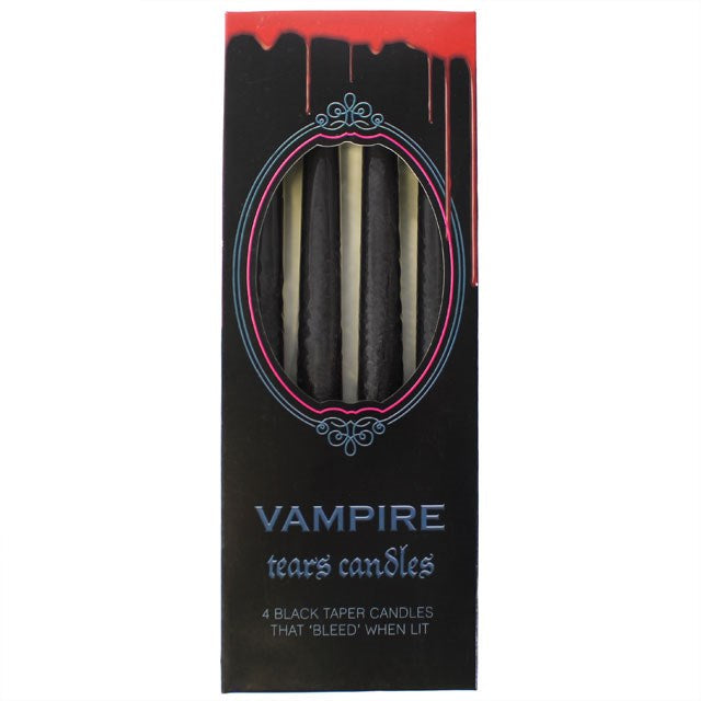 4pc Vampire Blood Effect Taper Candles