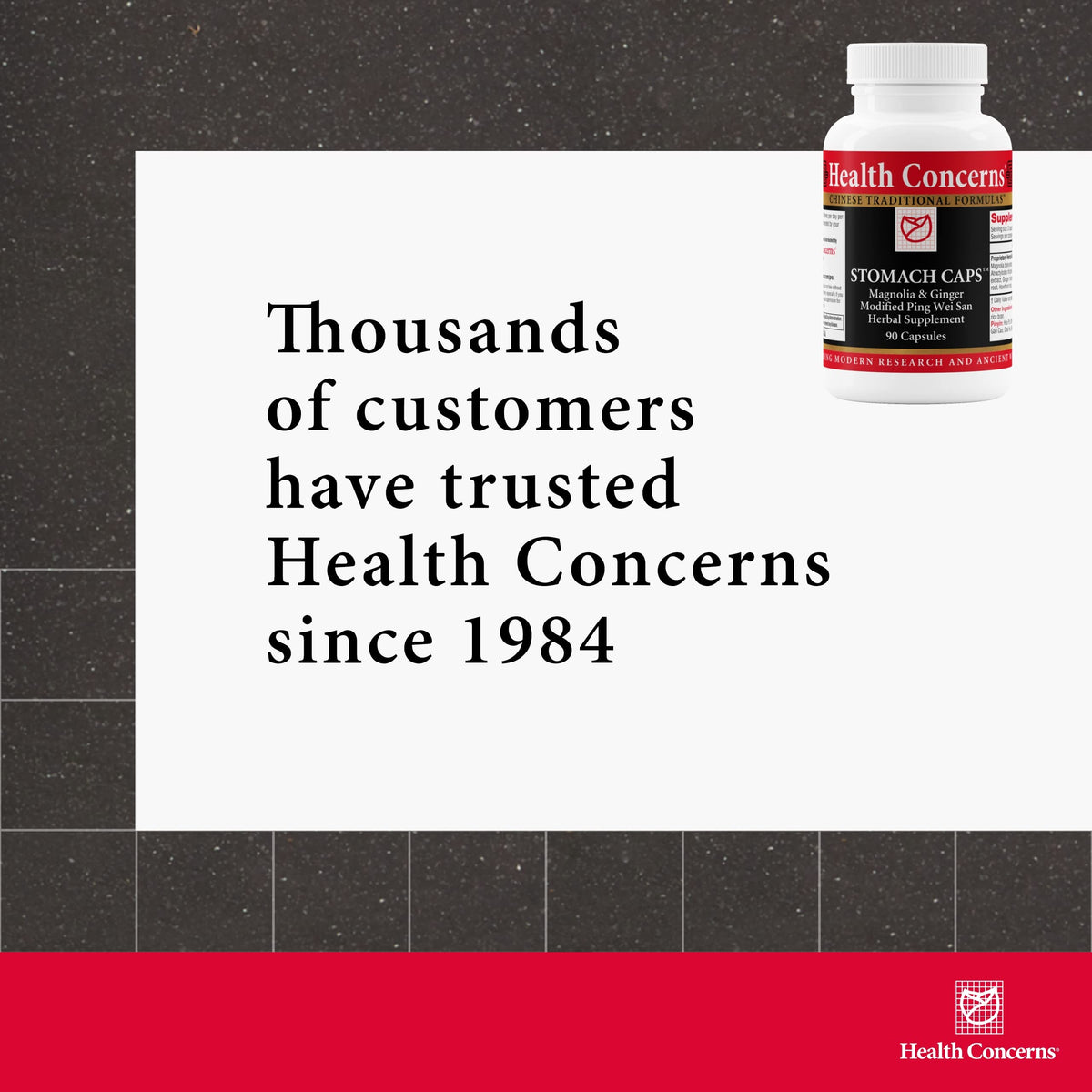 Health Concerns Stomach Caps - Digestive Support & Gut Health | 90 Capsules