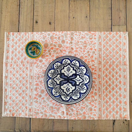 Block-printed organic cotton placemats (set of 2)