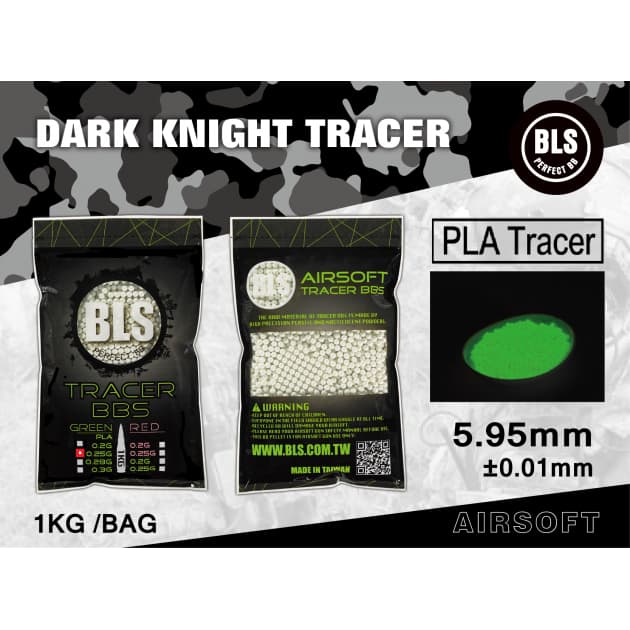 BLS 0.25g Biodegradable Tracer BBs (4000) - Green