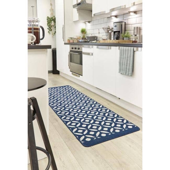 Washable Mat and Runners Geometric Design