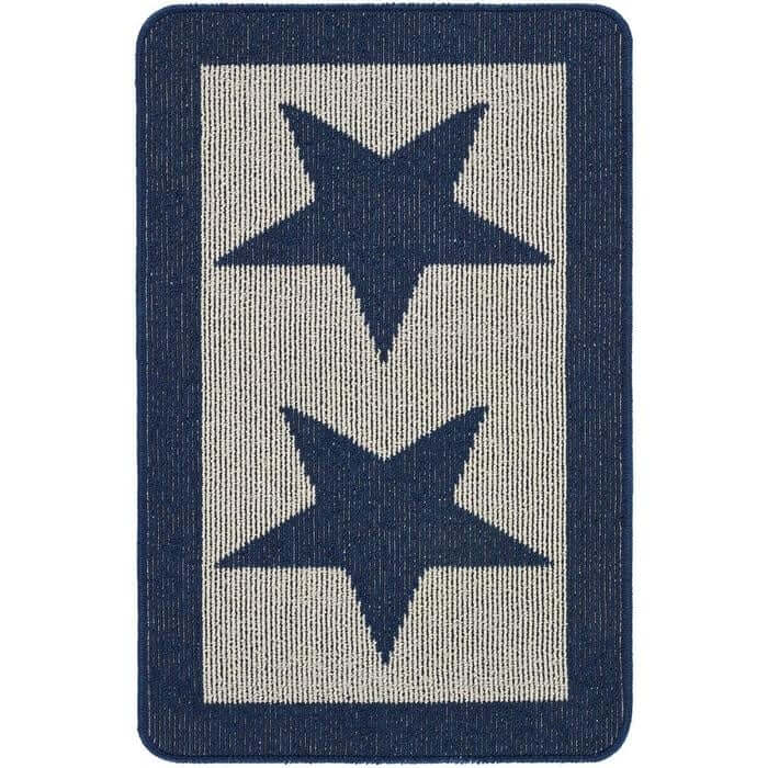 Washable Mat and Runner Star Design