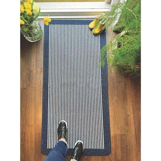 Washable Mat and Runners Stripe Design