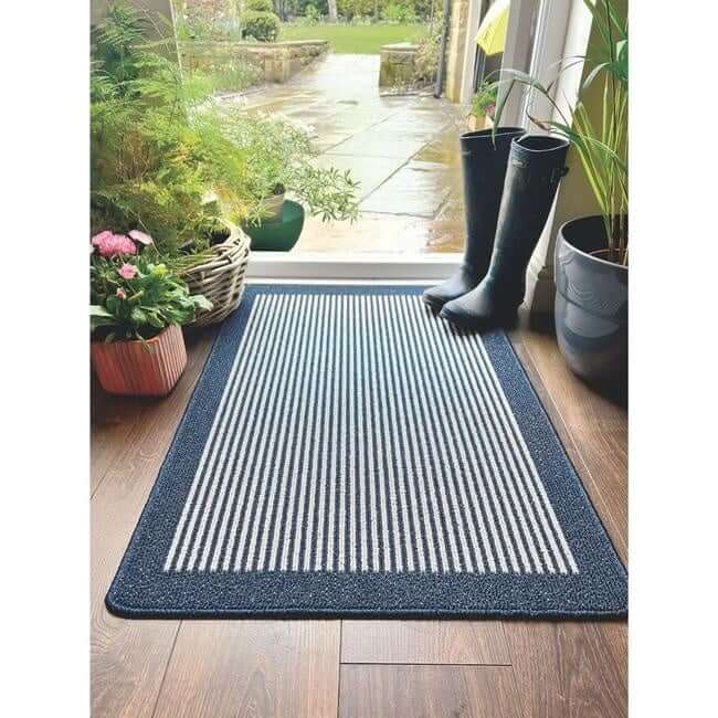 Washable Mat and Runners Stripe Design