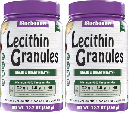 BlueBonnet Super Earth Lecithin Granules – Non-GMO Soy, Gluten-Free, Vegan, Kosher, No Sugar Added, 12.7 oz (Pack of 2)