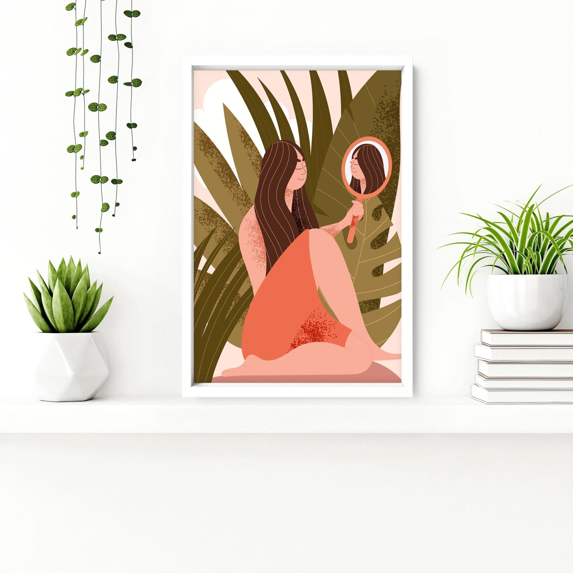 Bathroom wall decor | set of 2 Boho wall art prints
