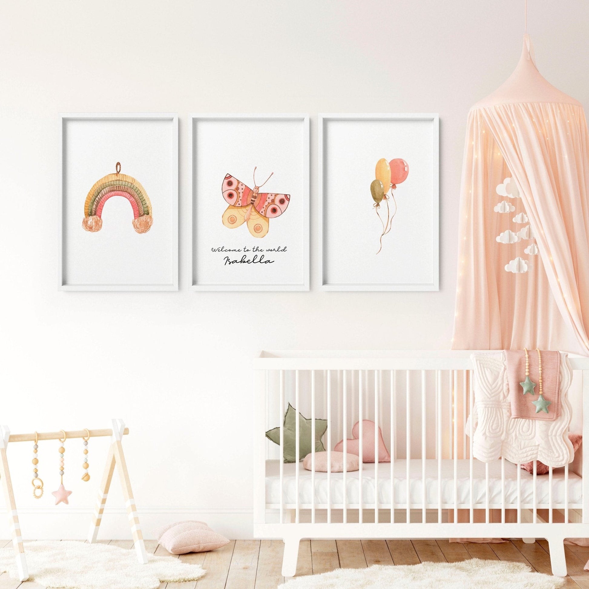 Nursery wall art safari | set of 3 wall art prints