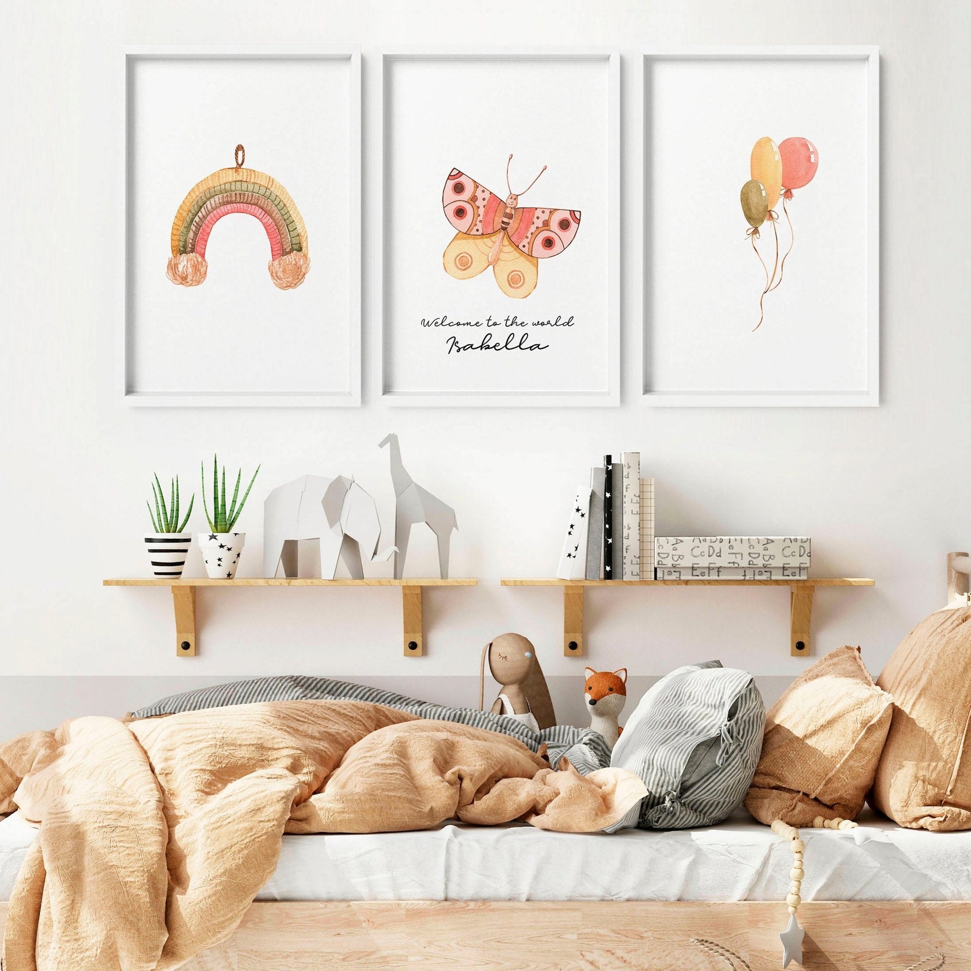 Nursery wall art safari | set of 3 wall art prints