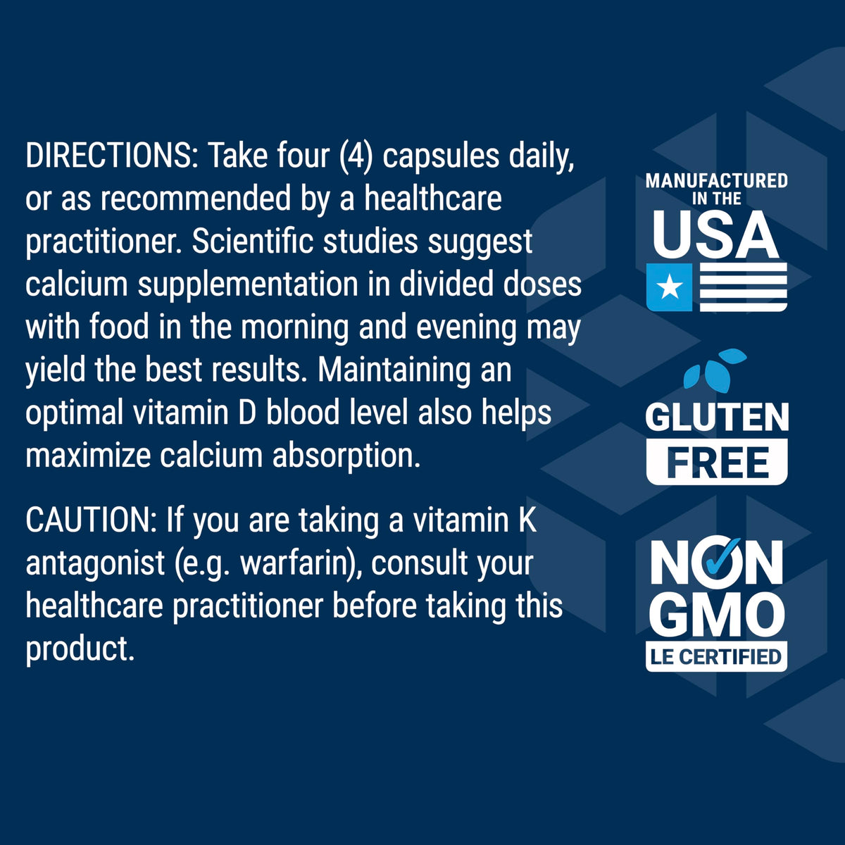 Bone Restore Elite Calcium with K2 - Life Extension | Gluten-Free & Non-GMO | 120 Capsules