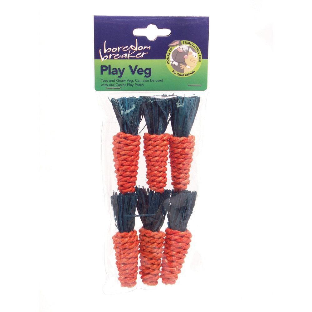 Rosewood Boredom Breaker Mini Sisal Carrot - Case of 6