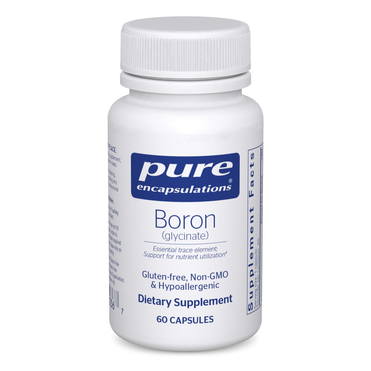 Pure Encapsulations Boron Glycinate | Hormone Balance & Bone Health | 60 Capsules