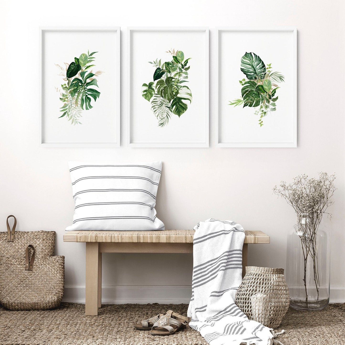 Botanical prints | set of 3 wall art prints