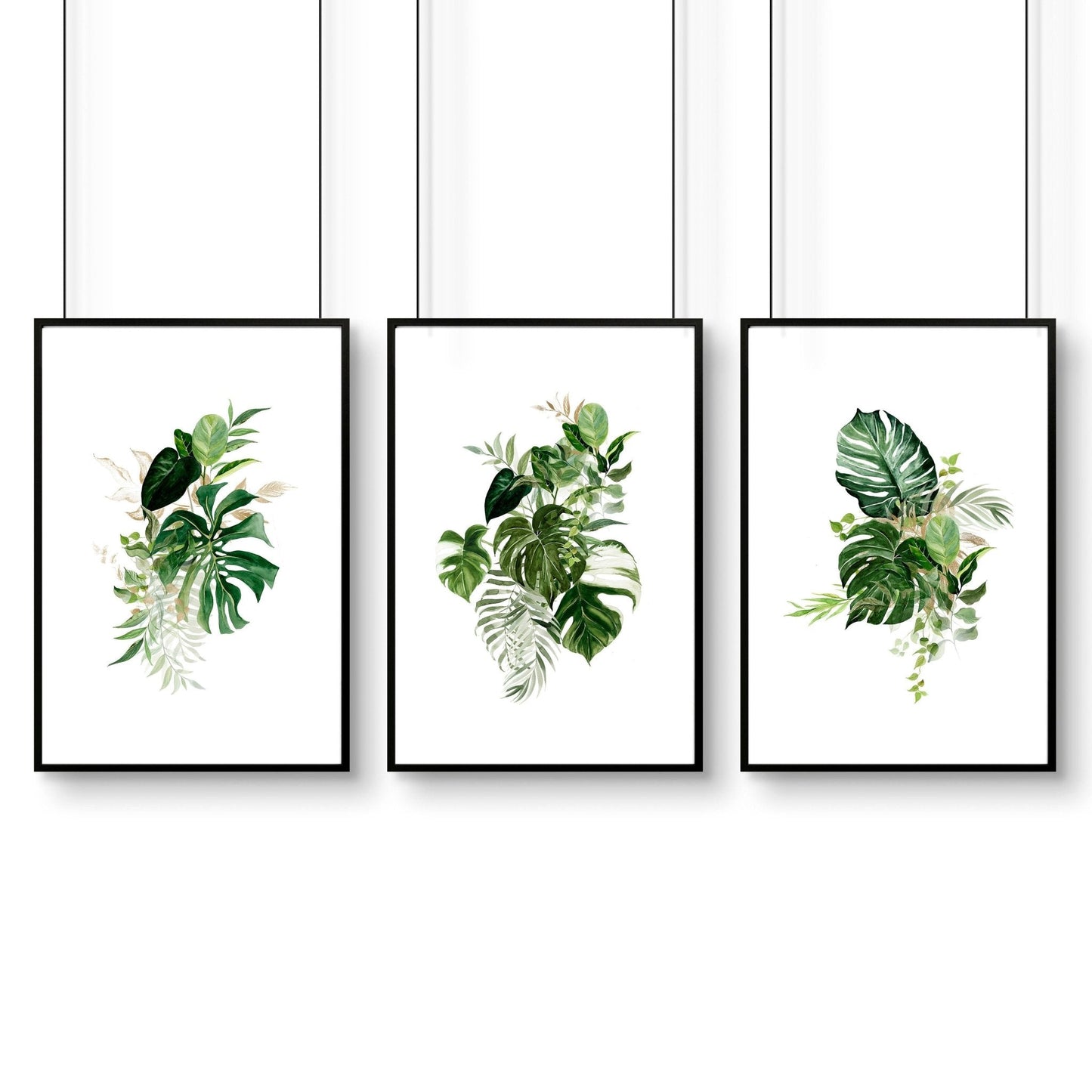 Botanical prints | set of 3 wall art prints