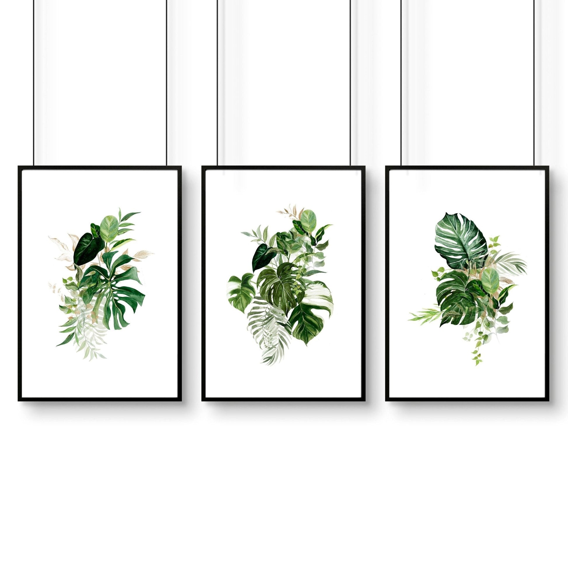 Botanical prints | set of 3 wall art prints