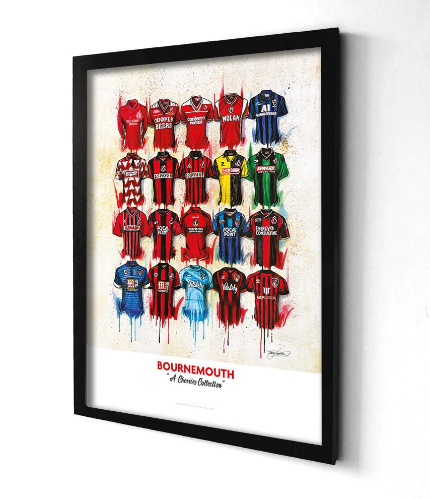 Bournemouth Shirts - A2 Signed Limited Edition Prints