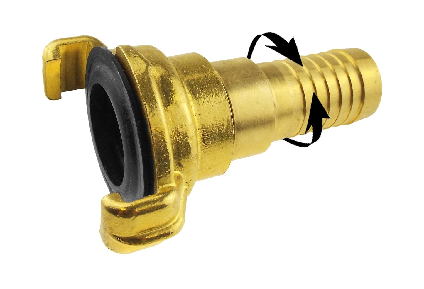 Claw Brass - Swivel 1/2in Hose Drip Irrigation Fitting DIY Workshop Accessory