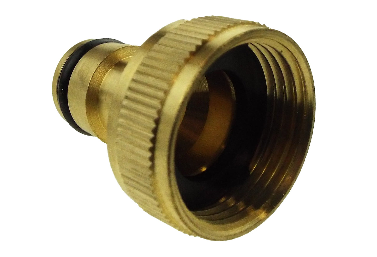 Tap Connector Snap-On Male - 1in BSPF Brass Garden Hose Pipe Brass Water Fitting